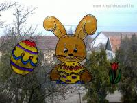 Húsvéti pályázat - Húsvéti ablakdísz - Ablakon