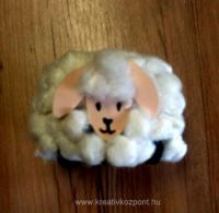 Húsvéti pályázat - Cukorkatartó bárány PET-palackból