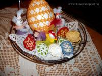 Húsvéti pályázat -Horgolt tojás, nyuszi és csirke
