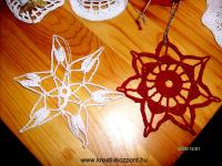 Karácsonyi pályázat - Horgolt karácsonyi csillagok, harangok, angyalkák