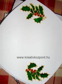 Karácsonyi pályázat - Porcelánfestés karácsonyi mintával