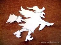 Olvasói tippek - Boszorkány origamiból - Sablon
