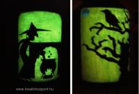 Viágító festék pályázat - Halloween lámpás - Sötétben