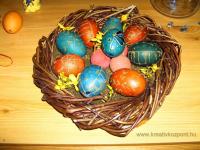 Húsvéti pályázat - Hímestojások mohakosárban - Kész