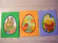 Húsvéti pályázat - Húsvéti képeslap hímzéssel - Kész