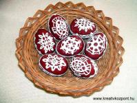 Húsvéti pályázat - Húsvéti tojások üvegmatrica festékkel