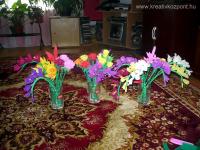 Húsvéti pályázat - Krepp virágok a locsolóknak
