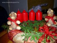 Karácsonyi pályázat - Macis adventi koszorú