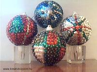 Karácsonyi pályázat - Flitteres gömbök