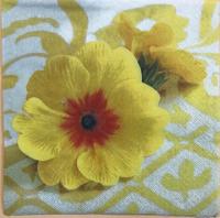 Szalvéta - Sárga virág