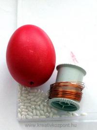 Húsvéti pályázat - Tojásdíszítés gyöngyökkel - Hozzávalók