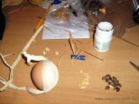 Húsvéti pályázat - Csuhéval díszített tojász - Hozzávalók