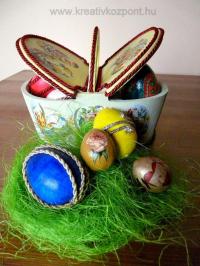 Húsvéti pályázat - Húsvéti kosárka tojásokkal - Kész