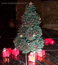 Karácsonyi pályázat - Asztali dísz - Minikarácsonyfa