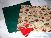 Karácsonyi pályázat - Karácsonyi textil kosárka - Hozzávalók
