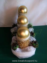 Karácsonyi pályázat - Aranygömbös hengerek