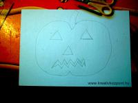 Halloween pályázat - Egyszerű Halloween-i függődísz - Rajzolás