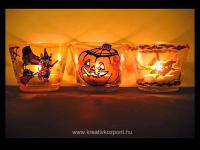 Halloween pályázat - Halloween mécsestartók - Kivilágítva