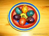 Húsvéti pályázat - Színes asztali tojásdísz - A kész dísz