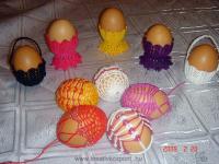 Húsvéti pályázat - Horgolt tojás, tojástaró - Kész