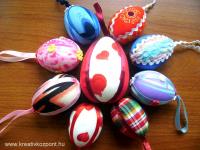 Húsvéti pályázat - Anyaggal bevont tojások
