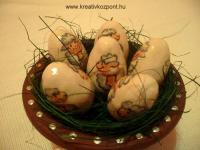 Húsvéti pályázat - ”Báránykás” tojások díszes cserépben
