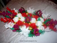 Húsvéti pályázat - Húsvéti asztali dísz bonbonnal és krepp virágokkal