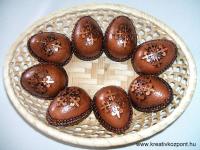 Húsvéti pályázat - Húsvéti tojások francia liliommal díszítve - Kész