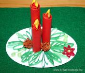 Karácsonyi pályázat - Asztali dísz (gyertyák)