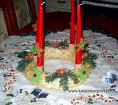 Karácsonyi pályázat - Tészta hópehely karácsonyfa dísz - Kész