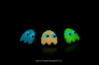 Világító festék pályázat - Pac-Man szellemes fülbevaló