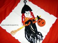 Halloween pályázat - Horgolt boszorkány és tök