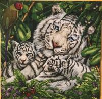 Szalvéta - Fehér tigris család